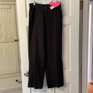 NWT Lilly Pulitzer black linen pants, small